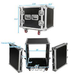 10U 19 Single Layer Double Door Space Rack Case DJ Equipment Cabinet