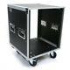 12 SPACE 18 DEEP CASE for RECORDING STUDIO RACK MOUNT EFFECTS AMPS with CASTERS