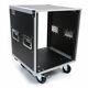 12 Space ATA-style Amp or Effects Studio Rack Case with 4 Caster Wheels