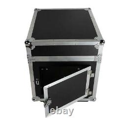 12 Space Rack with Case Slant Mixer Top DJ Mixer Cabinet for Audio Equipment
