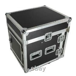 12U 12 Space Rack Case with Slant Mixer Top DJ Mixer Cabinet + 4Pcs Casters Test