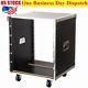 12U 19'in Sound Rack Universal Open Rack Cabinet Audio Equipment Stand withWheels