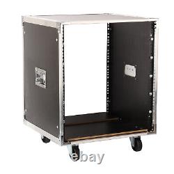 12U 19'in Sound Rack Universal Open Rack Cabinet Audio Equipment Stand withWheels