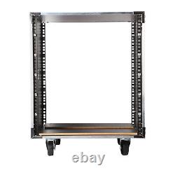 12U 19'in Sound Rack Universal Open Rack Cabinet Audio Equipment Stand withWheels