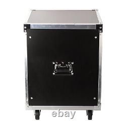 12U 19'in Sound Rack Universal Open Rack Cabinet Audio Equipment Stand withWheels