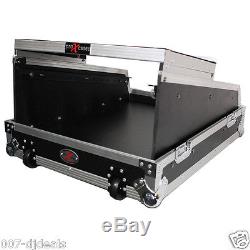 14U Top Flight Road hard case Allen & Heath QU-16 mixer Laptop shelf & wheels