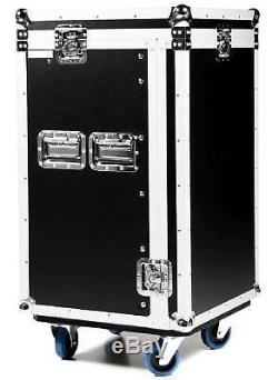 16 / 8 HE Winkelrack FLEX Kombicase L-Rack Flightcase Rack Kombi Case Mixercase