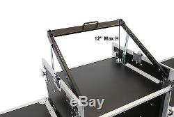 16 Space + 10u Mixer Top Work Station DJ Rack Road Case withWheels + Side Tables