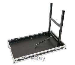 16 Space Amp Rack & 10 Space Top Mixer Rack Mount Road Case with 2 Lid Tables