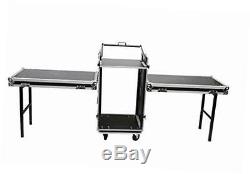 16 space ata mixer/amp rack case & table lids