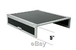 16U Space Amp & Top 10U Mixer ATA Road Rack Case with2 Lid Tables by OSP