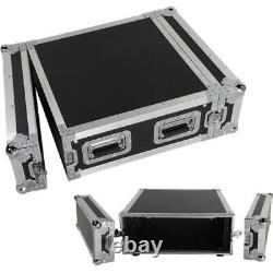 19 4U Rack Case Single Layer Double Door DJ Equipment Cabinet with Handle Lock