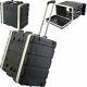 19 6U ABS Equipment Flight Case Trolley Mixer Patch Panel Rack Storage Handle