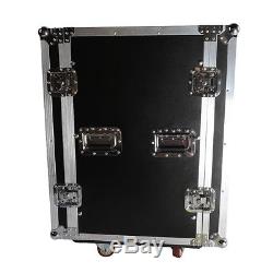 19 Space Rack Case Double Door 16U DJ Mixer Cabinet for Audio Equipment