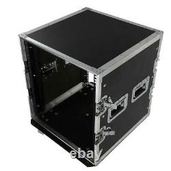 19Space Rack Case Double Door 12U DJ Mixer Equipment Cabinet forAudio Equipment