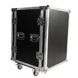19Space Rack Case Double Door 16U DJ Mixer Equipment Cabinet forAudio Equipment