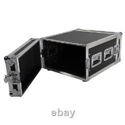 19in 6U Double Door Pro DJ Equipment Cabinet For DJ mixer Loudspeakers Case Rack