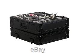 2 Odyssey Black Label FZ1200BL Numark Vestax Technics DJ Turntable Flight Cases