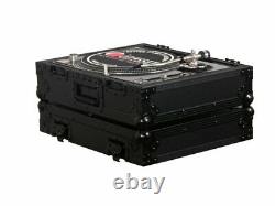 2 Odyssey FZ1200BL Technics 1200 Style Turntable Cases for Numark/Stanton Mixers