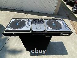 2 Stanton STR8-20 Turntables, Numark Pro SM-1 Mixer-Stand & Coffin Not Included