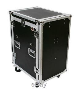 20 Space DJ Mixer Amp ATA Flight Road Rack Case/12u Top Mixer/Lid Table