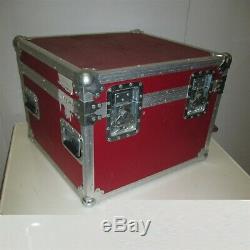 24x22x18 Red Hard Divided Case Hinged Lid Road Travel Flight Band Equipment ATA