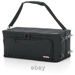 4U Lightweight rack bag with tow handle and wheels