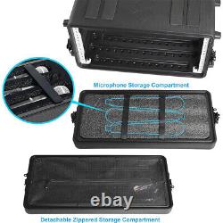 4U Rack Case Dust-proof Watertight 4 Space Shock Rack withMicrophone Compartment