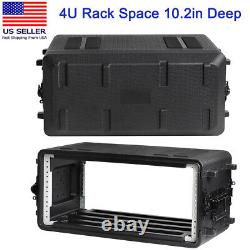 4U Rack Case Watertight Dust-Proof Shallow 10.2 Depth 19 Rackmount Flight Case