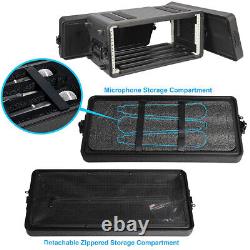 4U Rack Case Watertight Dust-Proof Shallow 10.2 Depth 19 Rackmount Flight Case