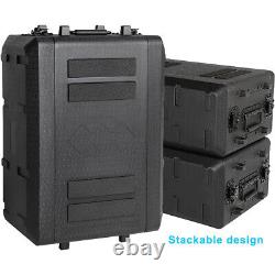 4U Rack Case Watertight Dust-Proof Shallow 10.2 Depth 19 Rackmount Flight Case