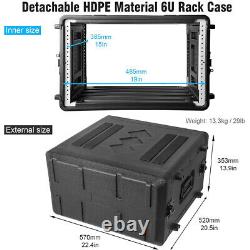 6U Rack Case Watertight Dust-proof 6 Space Shock Rack withMicrophone Compartment