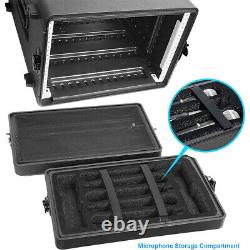 6U Rack Case Watertight Dust-proof 6 Space Shock Rack withMicrophone Compartment