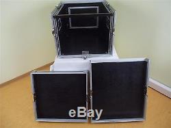 8/12 HE PROFI Kombi-Case Winkelrack L-Rack DJ-Case Doppel-CD-Player & Mixer-Case
