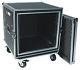 Audio Dynamic 10u Ata Space Shock Proof Case 20 Depth With 4 Casters Sp-10