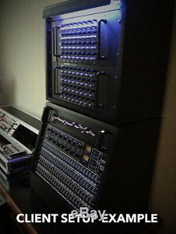 Black 6u angled 19 inch wooden rack unit/case/cabinet for studio/DJ/recording