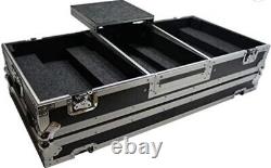 DJ Battle Coffin Harmony HC2T1272WLT for (2) Turntables & Mixer