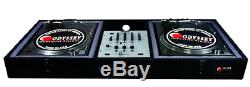 DJ Battle Turntable & Style Mixer Equipment Audio Coffin Music Sound Club Mixing