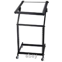 DJ Mixer Stand Equipped with 4 Swivel Wheels 58.2 X 53.2 CM