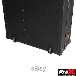 DJ Z-Style Portable Folding Mixer Table All in One ATA Road Case Black on Black