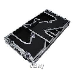 DJ Z-Style Portable Folding Mixer Table All in One ATA Road Case Black with Wheels