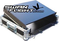 Denon Dn-MC6000 Midi Laptop Rack Shelf PCDJ Mixer DJ Swan Flight Case (Hex)