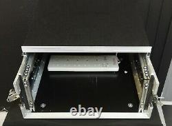 Dj Laptop Flightcase 19 Rack Case 10u + 6u Fits Mixer Controller Amp Mics Or Fx