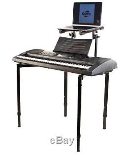 Double Keyboard Stand Studio Stage Mixer Turntable DJ Coffin Tier Laptop Griffin