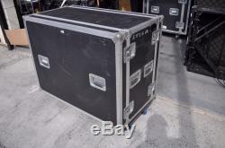 Dual 16 Space / 16U 16 Deep Shockmount Road Case with Wheels ONE