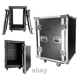 Durable 19 Inch Space Rack Case Single LayerDouble Door 16U DJ Equipment Cabinet
