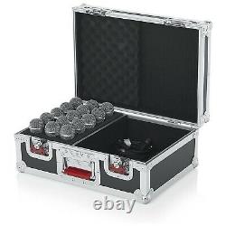 Gator Cases GTOURM15 ATA Wood Road Case with Drops for 15 Mics & Accessories