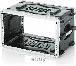 Gator Cases Lightweight Molded 6U Rack Case with Heavy Duty Latches GR-6S