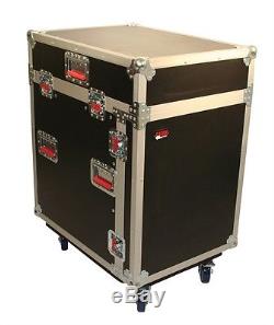 Gator G-TOUR-GRC12X12 Rack Case With Mixer Top 12U Top 12U Bottom with Casters