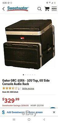 Gator GRC-4X2 Racks Portable Slant Top Console Racks DJ Road Amp /mixer case